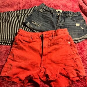 XS women denim shorts